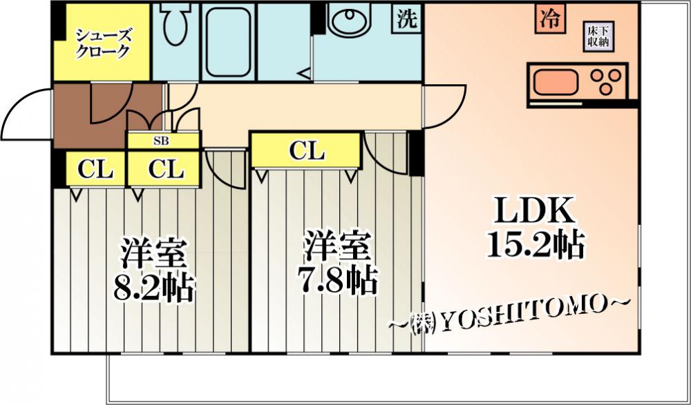 �y�Ԏ�z�@��2LDK�^�C�v��