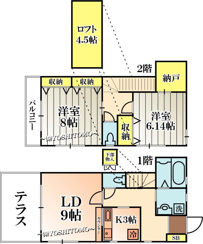 �y�Ԏ�z�@��2LDK�@A������