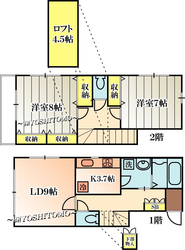 �y�Ԏ�z�@��2LDK�@B������