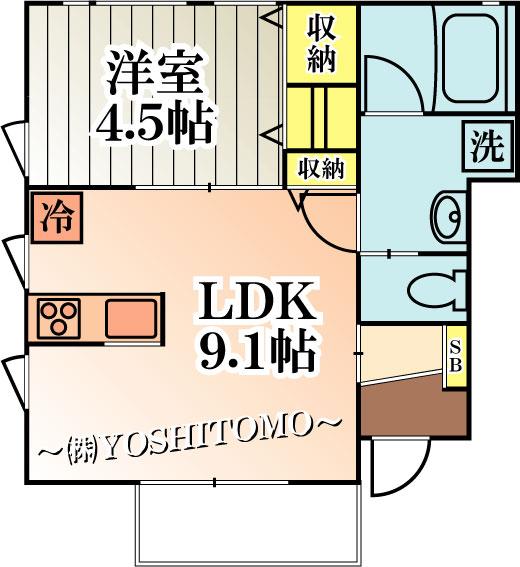 �y�Ԏ�z�@��1LDK�^�C�v�@1�K��