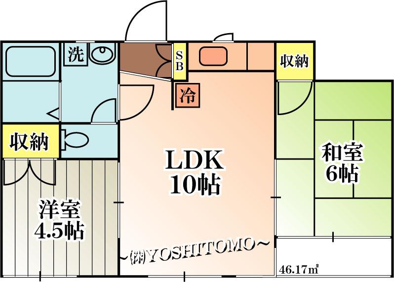 yԎz@LԎ2LDK@]^CvL
